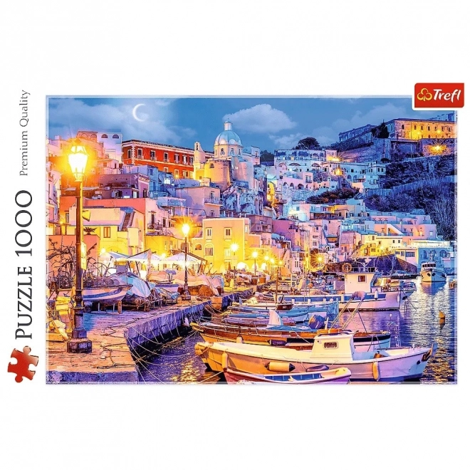 Puzzle 1000 dielikov - Procida v noci, Taliansko