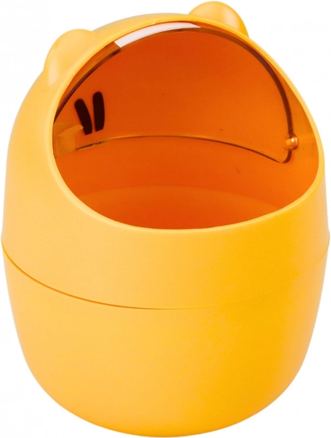 Mini odpadkový kôš na stôl oranžový