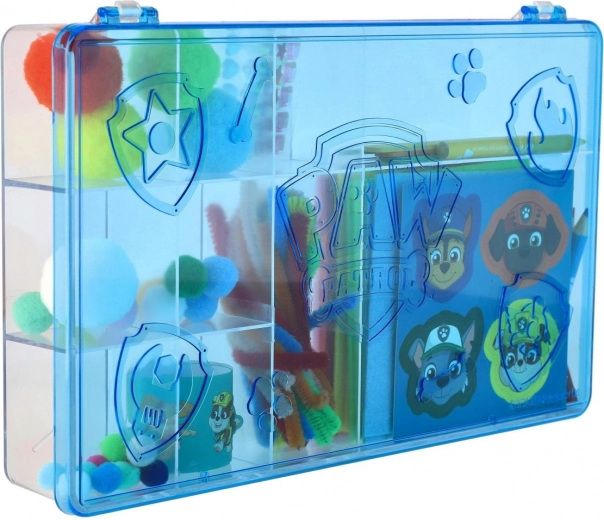 Pevný plastový kufrík s prehľadnými priehradkami