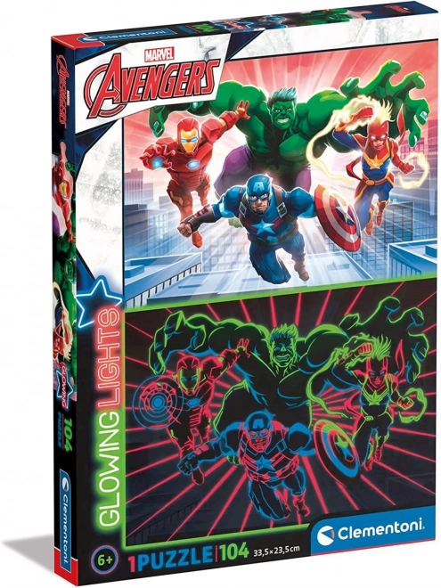 Svietiace puzzle Marvel: Avengers