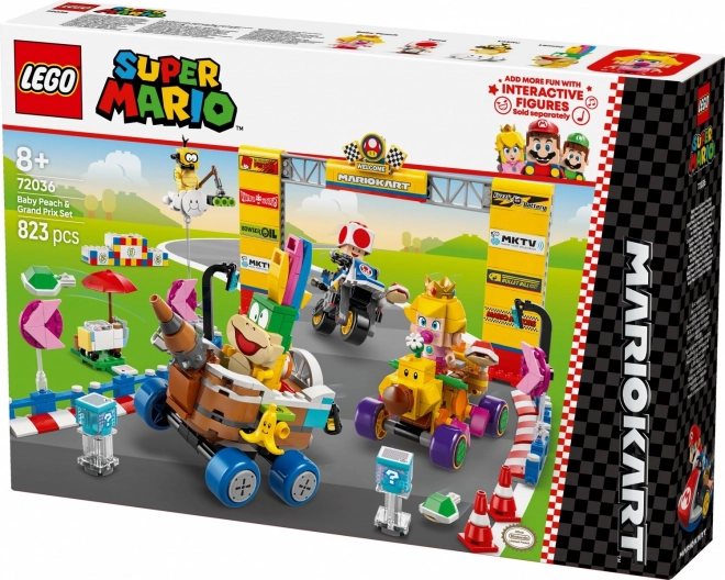 Kocky LEGO Super Mario: Mario Kart Baby Peach a Grand Prix