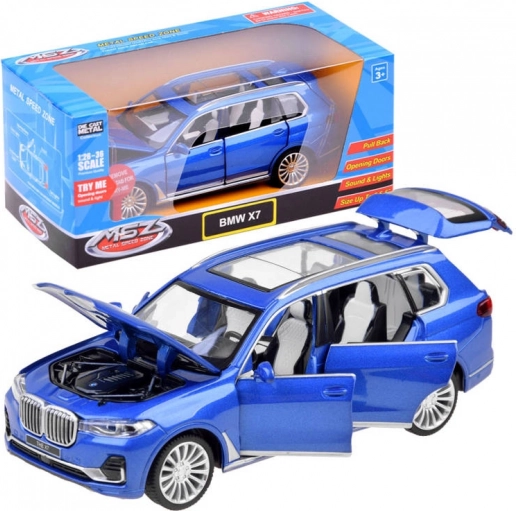 kovový model SUV BMW X7 1:32 so svetlami a zvukmi