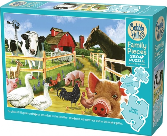 Rodinné puzzle Vítejte na farmě 350 dielikov