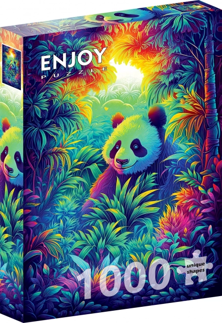 Užívajte si Panda kútik - Puzzle 1000 dielikov