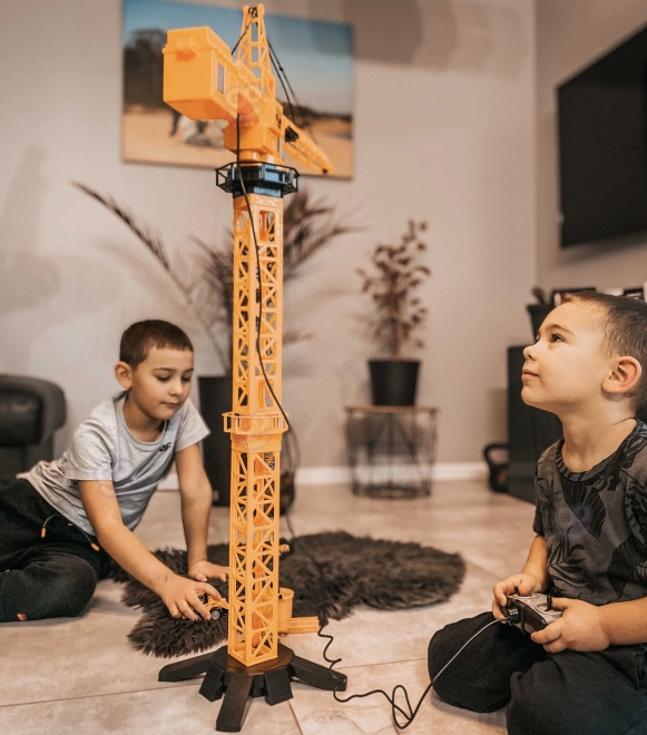 Zábavný žeriav na diaľkové ovládanie 103 cm pre deti