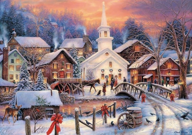 Puzzle Biele Vianoce 1000 dielikov