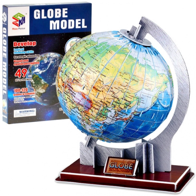 Glóbus 3D puzzle 49 dielikov