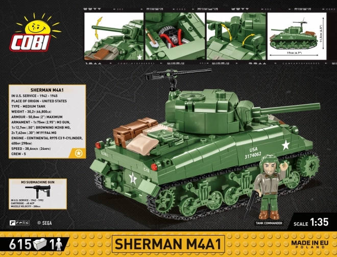 Tank Sherman M4A1 1:35