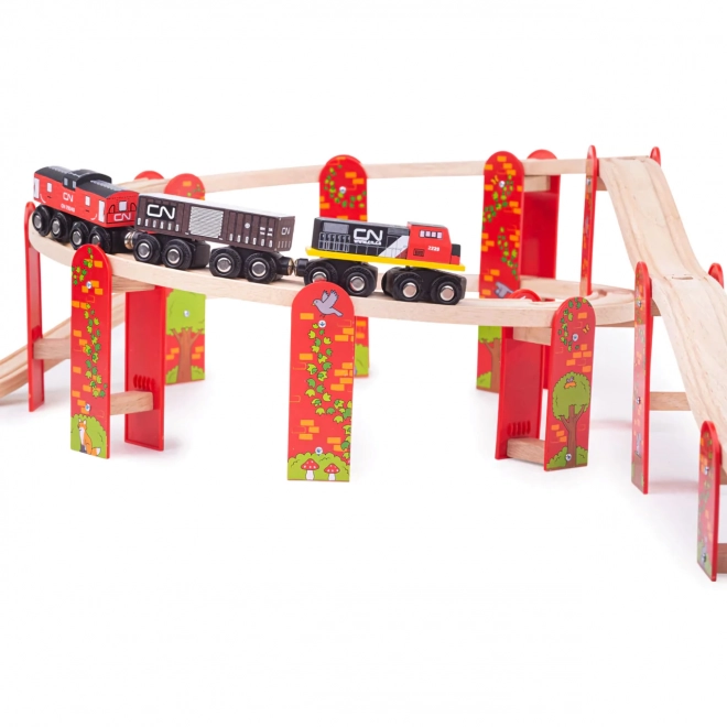 Viacúrovňová železničná dráha Bigjigs Rail