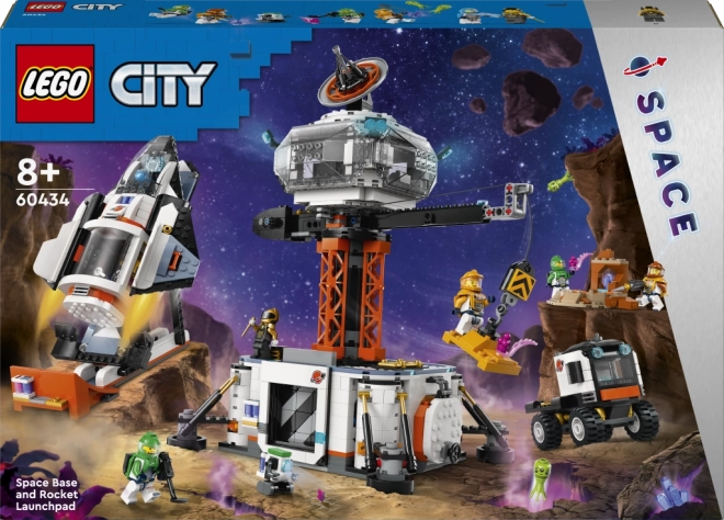 Lego City vesmírna stanica a štartovacia základňa rakety