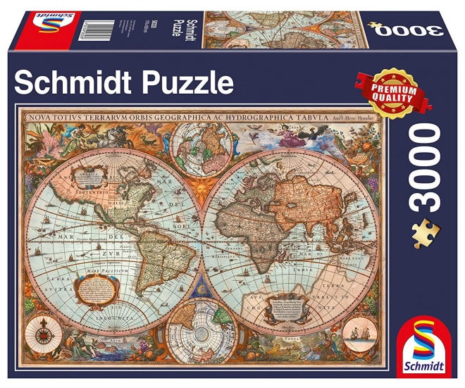 Historická mapa sveta Puzzle 3000 dielikov