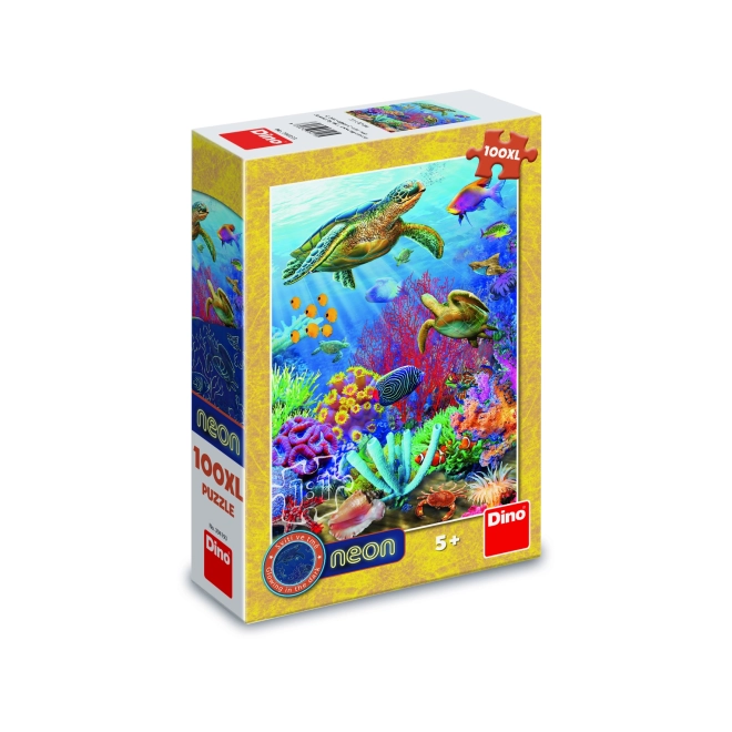 Puzzle podmorský svet neon