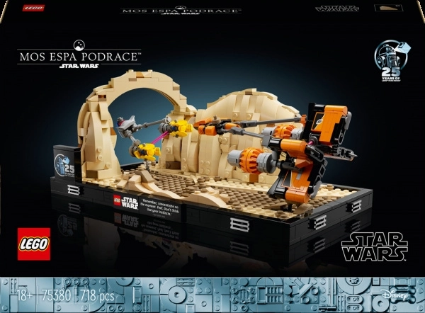 LEGO Star Wars dioráma: preteky klzákov v Mos Espa