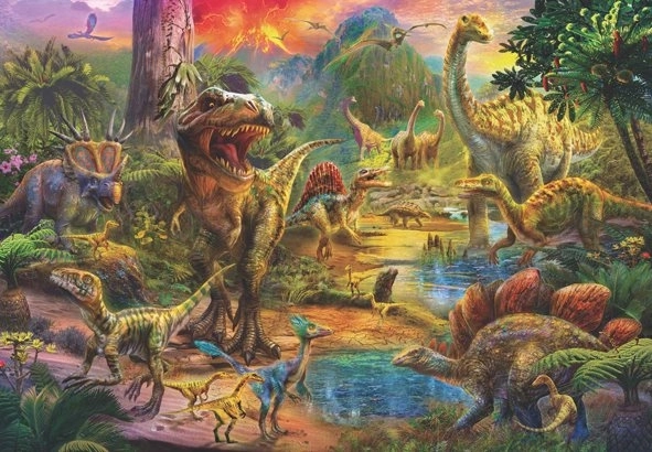 Puzzle Kráľovstvo dinosaurov 500 dielikov