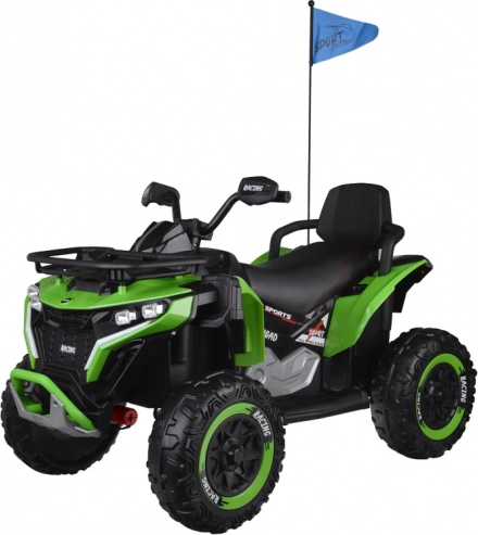 Veľká detská elektrická štvorkolka 4x4 zelená