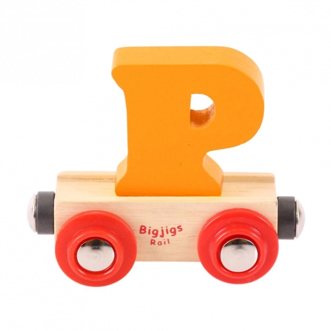 Vagónik Bigjigs Rail s písmenom P