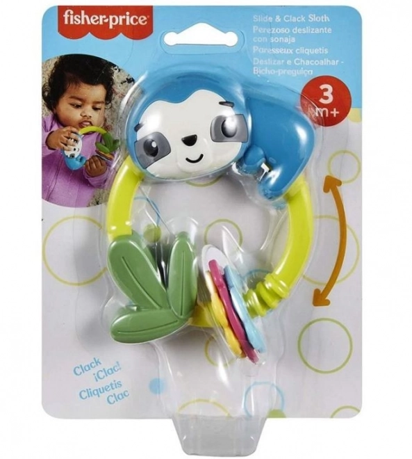 Grizátko a hrkálka lenochod Fisher-Price