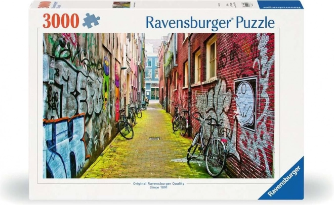 Puzzle Ulica umenia v Amsterdame - 3000 dielikov