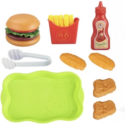 Súprava jedla na hranie PLEJO - Hamburger