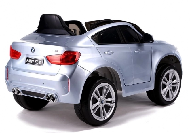 Auto na akumulátor BMW X6 Strieborné lakované