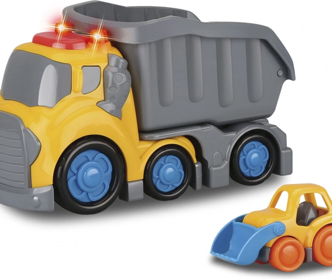 Kiddy auto sklápač s efektmi 19,5 cm a buldozér 8 cm