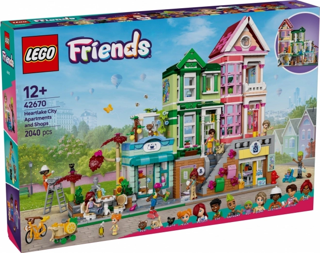 Lego Friends Byty a obchody v meste Heartlake