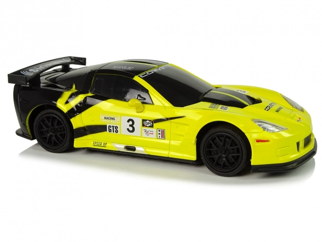 Športové Auto R/C 1:24 Corvette Žlté C6.R