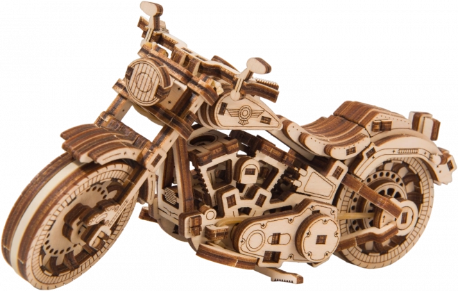 Drevené 3D puzzle motorka Cruiser V-Twin