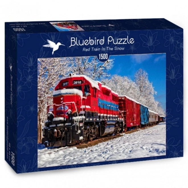 Bluebird puzzle Vlak v zime 1500 dielikov