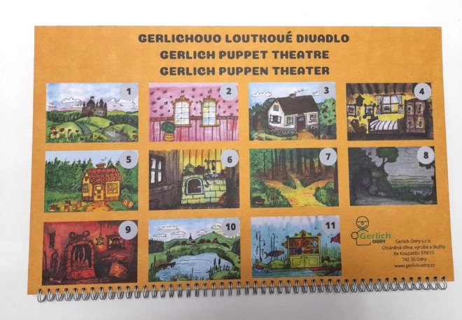 Scény na krúžkovej väzbe s podlahou