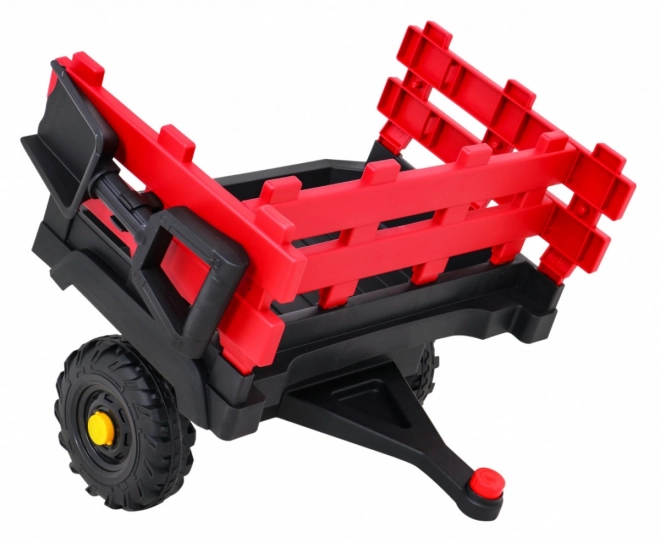 Titánový traktor s prívesom Červený
