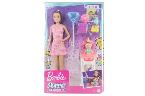 Bábika Barbie Skipper Klub Opatrovateliek - Stolička Mini Narodeniny