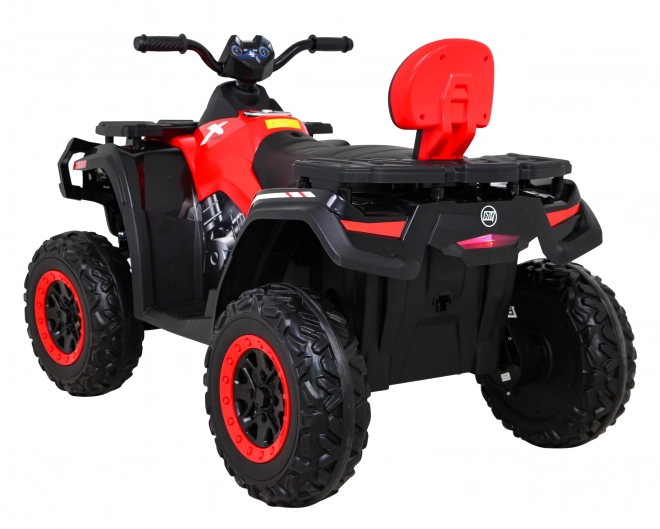 Štvorkolka XT-Speed pre deti Červená + 4x4 + EVA + pomalý štart + rádio MP3 + LED dióda
