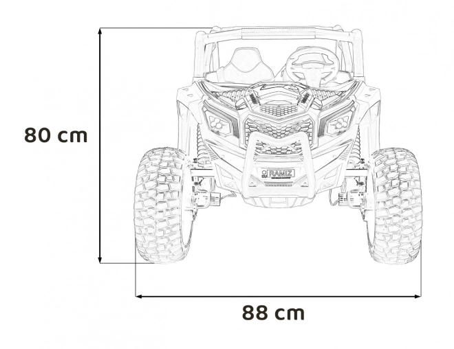 Off-road vozidlo UTV X3 oranžové