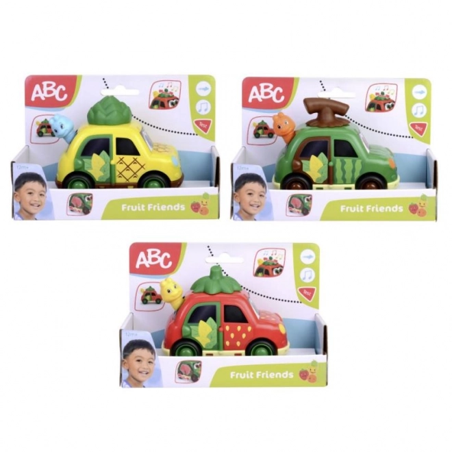 Owocný automobil ABC 12 cm, 3 druhy