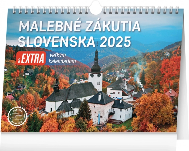 Stolový kalendár Malebné zákutia Slovenska 2025