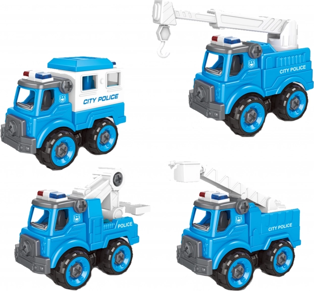 Skrutkovacie policajné autíčko 11 cm