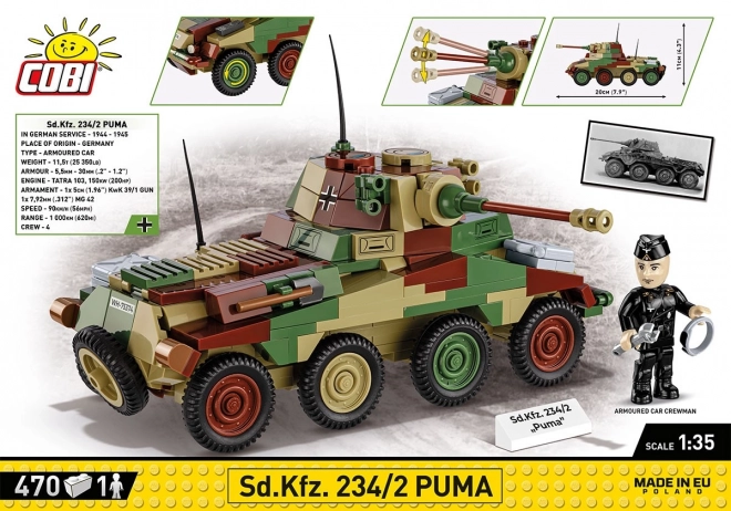 Sd.Kfz. 234/2 Puma - Model z obdobia 2. svetovej vojny