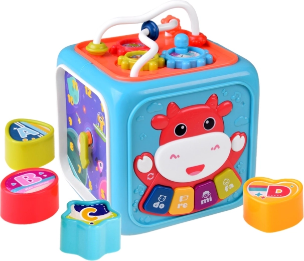 Bludisko s korálkami a ozubenými kolieskami