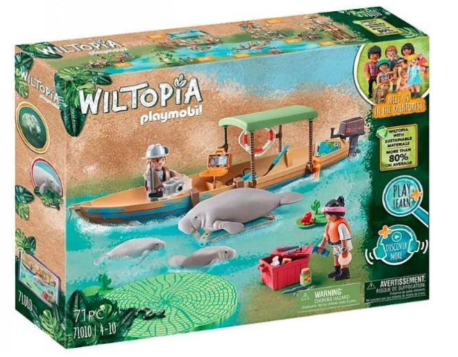 Wiltopia figúrková sada 71010 Výlet loďou za lamantínmi