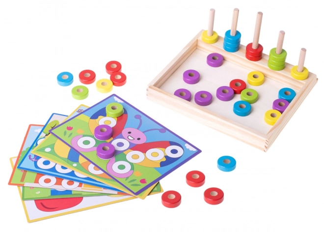 Drevené montessori počítadlo