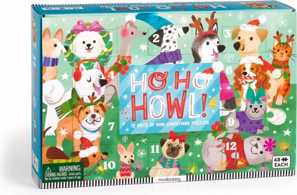 Vianočné odpočítavanie Puzzle sada 12 ks