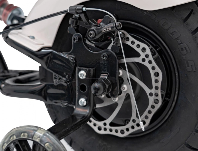 Motocykel Chopper Warrior Biela