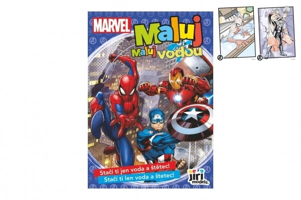 Omaľovánky Maluj vodou! A5 Marvel