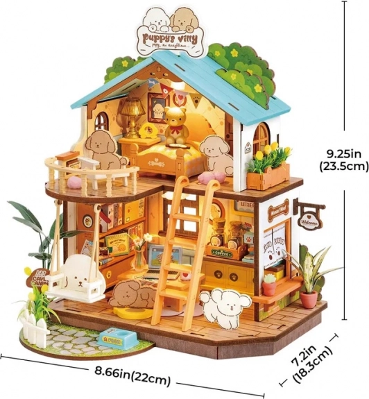 Miniatúrny domček Domček pre šteniatka
