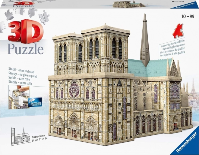Ravensburger 3D puzzle Katedrála Notre-Dame, Paríž 349 dielikov