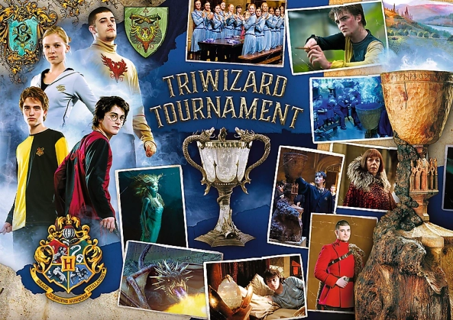 Trefl puzzle Harry Potter: Turnaj troch čarodejníkov, Metlobal a Rokfort 400 + 500 + 600 dielikov