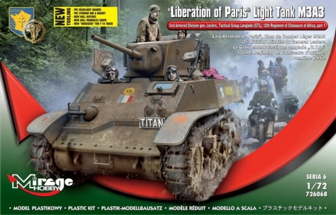 Model Stuart M3A3 Oslobodenie Pariza