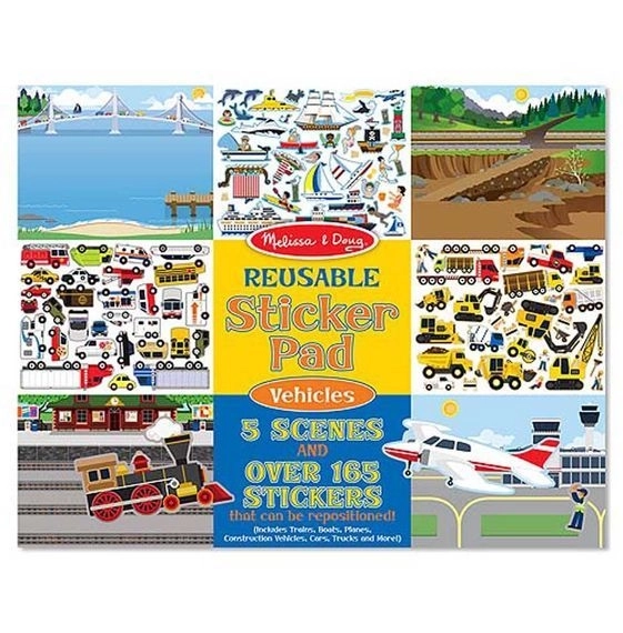 Melissa and Doug - Opakovane nálepky Vozidlá