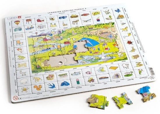 Puzzle Angličtina 4: Prázdniny na Venkově 70 Dielikov